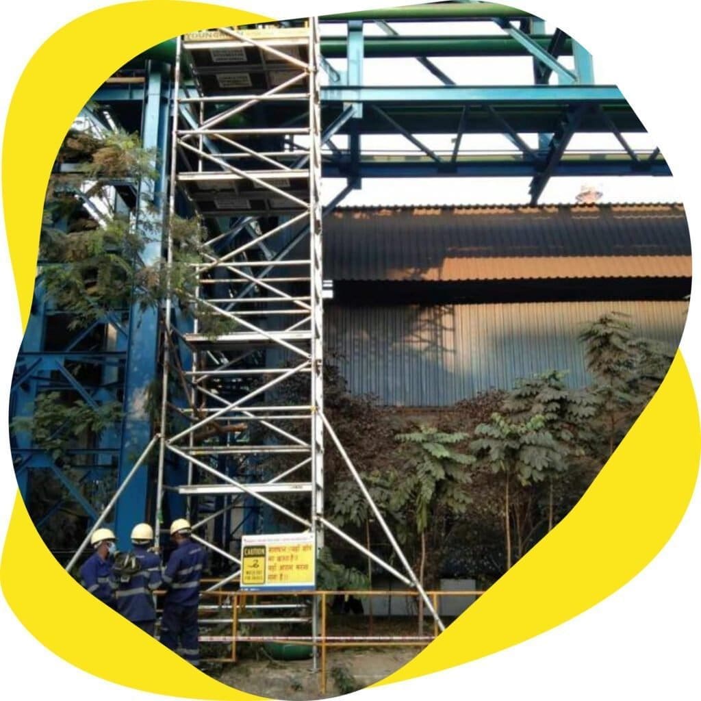 Aluminium scaffolds